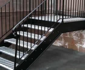 Grating application for stair way